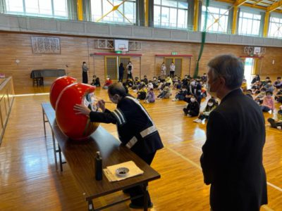 だるま目入れ式・交通安全教室